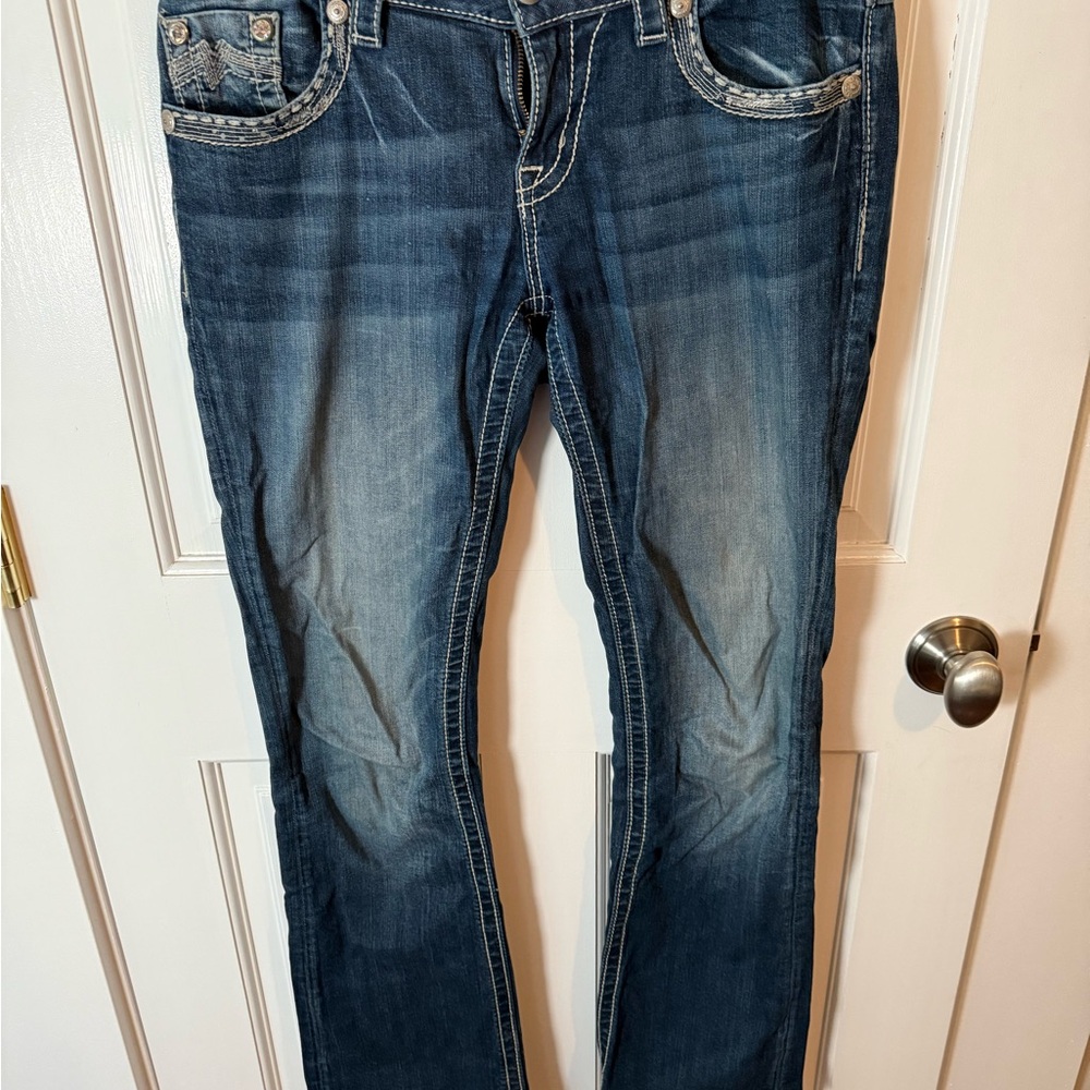 Miss Me Dark Blue Denim Jeans